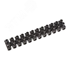 Колодка клеммная винтовая KВ-16 (6-16 кв мм), ток 30 A, РР черный (ЗВИ), REXANT