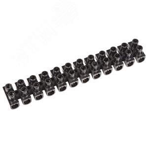 Колодка клеммная винтовая KВ-25 (10-25 кв мм), ток 60 A, РР черный (ЗВИ), REXANT