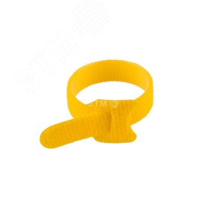 хомут-липучка многоразовый 150х12 мм, желтый (1уп - 12шт) (etm07-7152) - REXANT