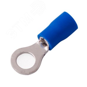 Наконечник кольцевой изолир  6.5 мм 1.5-2.5 кв мм (НКи 2.5-6 НКи2-6) синий, REXANT