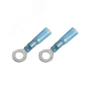 Наконечник кольцевой изолир термоусаживаемый  6.5 мм 1.5-2.5 кв мм (НКи-т 2.5-6 НКи-т2-6), REXANT