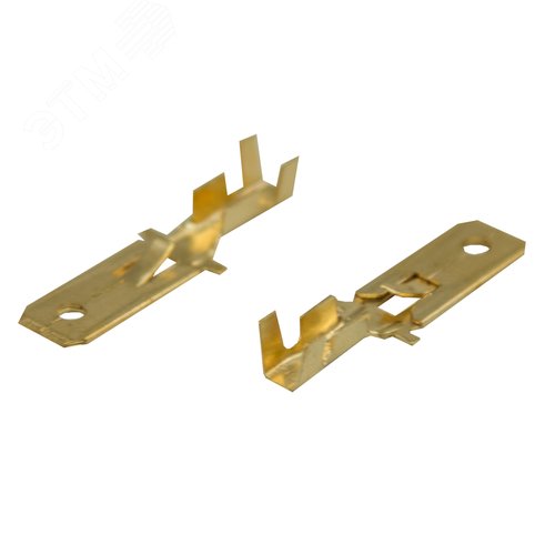 Клемма плоская штекер 6.3 мм 0,5-1.5 кв мм (РП-п 1.5-(6.3) L = 25,5 мм), REXANT