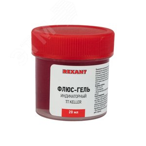 Флюс для пайки, гель TT KELLER индикаторный, 20 мл, банка - REXANT