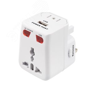 Адаптер сетевой Путешественник с USB - REXANT