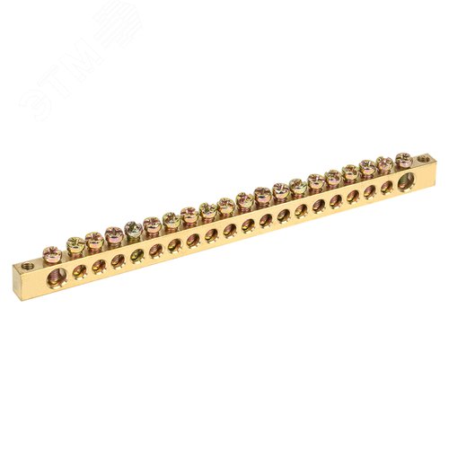 Шина PEN ''земля-ноль'' 6х9 мм 20х2 (20 группхкрепеж по краям), REXANT - REXANT
