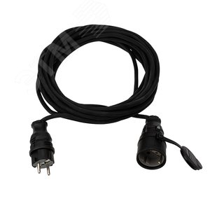 Удлинитель-шнур КГ 3х1.5 10 м, морозостойкий, с/з, 16 А, 3500 Вт, IP44 - REXANT