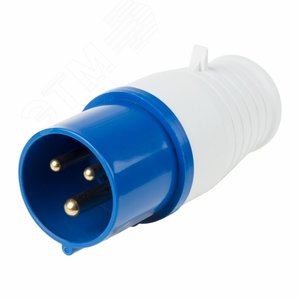 Вилка 013 переносная 2Р+РЕ 16А 220В IP44, REXANT - REXANT