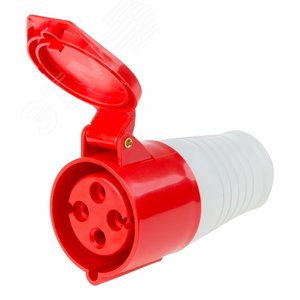 Розетка 224 переносная 3Р+РЕ 32А 380В IP44, REXANT