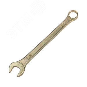 Ключ комбинированный 12 мм, желтый цинк