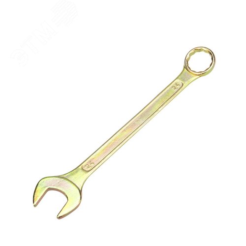 Ключ комбинированный 24 мм, желтый цинк