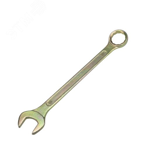 Ключ комбинированный 18 мм, желтый цинк