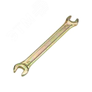 Ключ рожковый 6х7 мм, желтый цинк