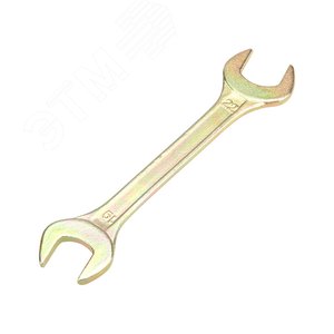 Ключ рожковый 19х22 мм, желтый цинк