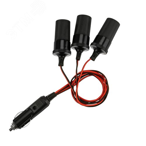 Разветвитель автоприкуривателя 3 гнезда шнур,