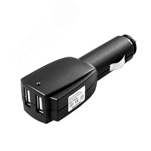 Автозарядка в прикуриватель 2xUSB, АЗУ, 5 V, 1000 mA - REXANT