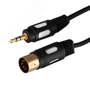 Шнур DIN 5 Pin - Stereo 3.5 мм, 1.5 м., GOLD - REXANT