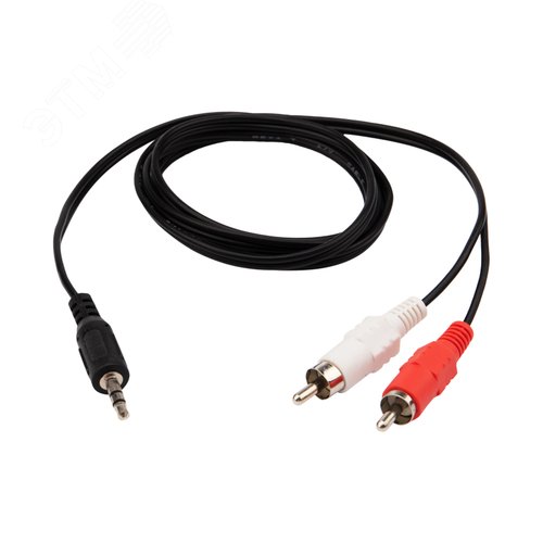 Аудио кабель 3.5 мм - 2 RCA, 1.2 м, СМАРТКИП - REXANT
