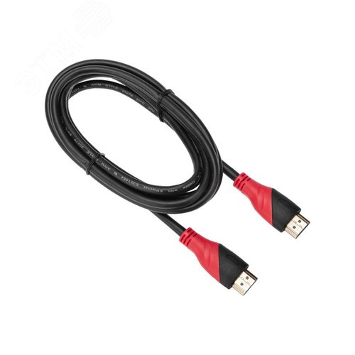 Шнур HDMI - HDMI с фильтрами, длина 2 метра (GOLD) (PVC пакет) (etm17-6204) - фото 2