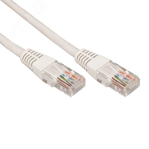 Патч-корд U/UTP CAT5e PVC серый 10 м - REXANT