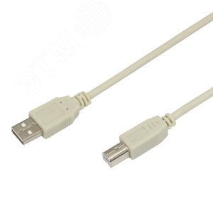 Шнур USB-B (male) штекер - USB-A (male) штекер, длина 1,8 метра (PE пакет) | 18-1104 | REXANT - REXANT