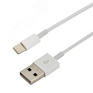 USB кабель для iPhone 5/6/7 моделей шнур 1 м белый | 18-1121 | REXANT - REXANT