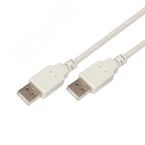 Кабель USB (шт. USB A - шт. USB A), 3м., серый