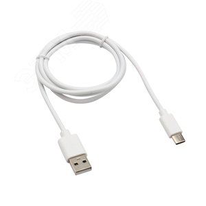 Кабель USB-Type-C, 2A, PVC, white, 1m, 18-1895, - REXANT