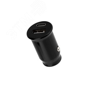 Автозарядка в прикуриватель АЗУ USB-A+USB-C 2.4 A черная - REXANT
