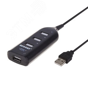 Разветвитель USB 2.0 на 4 порта,, - REXANT