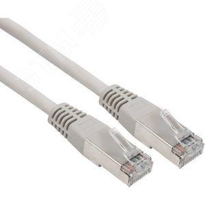 Патч-корд FTP категория 6 LSZH, длина 2 метра, экранированный, серый, - REXANT
