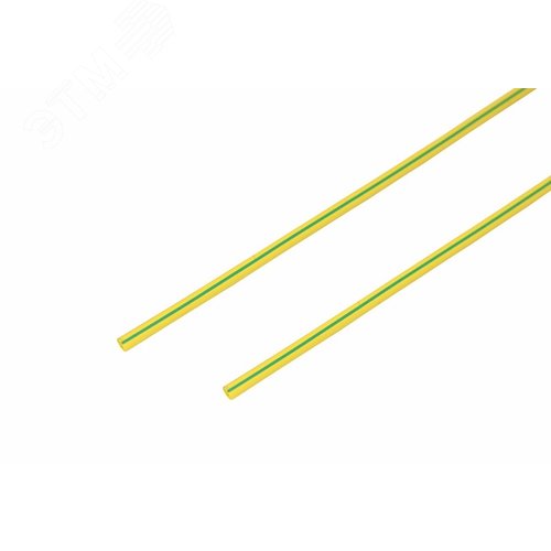 Трубка термоусадочная ТУТнг-LS (2:1)-1.5/0.75 желто-зеленая 2