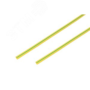 Трубка термоусадочная ТУТнг-LS (2:1)-3/1.5 желто-зеленая