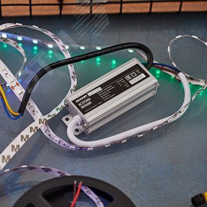 Источник питания тонкий 220 V AC/24 V DC 1 А 24 W с проводами, влагозащищенный (IP67) - REXANT