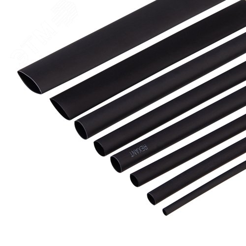 Набор термоусадочных клеевых трубок СТТК (3:1), 7 шт. по 10 см, черные 4