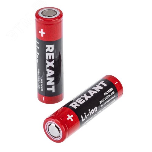 Высокоемкостный аккумулятор 18650 unprotected 20 А Li-ion 3000 mAH 3.7 В | 30-2035 | REXANT - REXANT