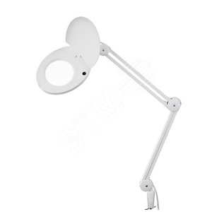 Лупа на струбцине 5D, с подсветкой и крышкой (etm31-0222)