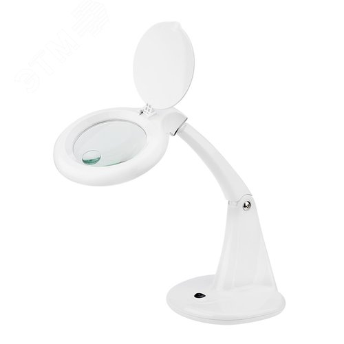 Лупа настольная 3D+12D 60 LED, белая - REXANT
