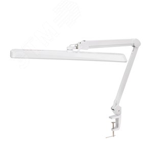 Светильник настольный бестеневой на струбцине ECO light, 324 LED, диммер, белый - REXANT
