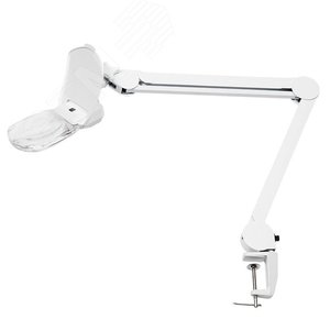 Лупа на струбцине, квадрат3D+20D, 6 LED EXPERT