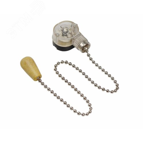 Выключатель для настенного светильника c деревянным наконечником ''Silver'' 2