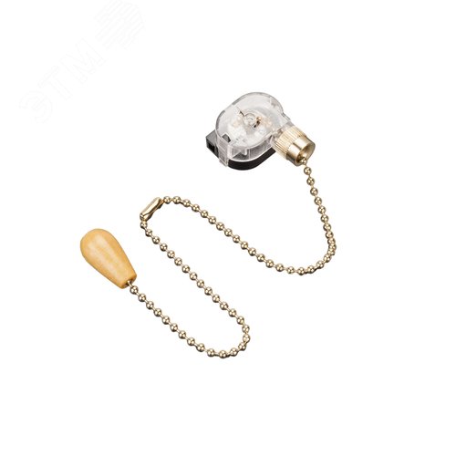 Выключатель для настенного светильника c деревянным наконечником ''Gold''