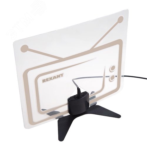 Антенна комнатная Активная для цифрового телевидения DVB-T2 Ag-719 USB, - REXANT