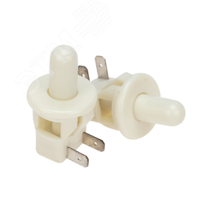 Выключатель-кнопка 250V 2.5А (2с) ON-(OFF) Б/Фикс белый (мебельная) | 36-3020 | REXANT