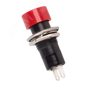 Выключатель-кнопка 250V 1А (2с) ON-OFF красная | 36-3060 | REXANT