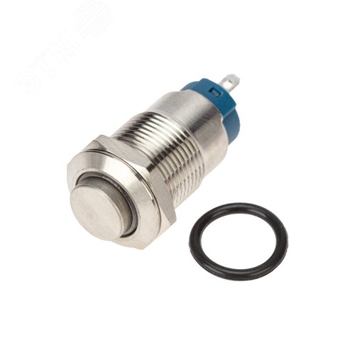 Кнопка антивандальная ?12 12В Фикс (2с) ON-OFF синяя | 36-3221 | REXANT