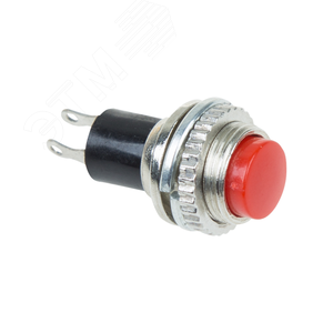 Выключатель-кнопка металл 220V 2А (2с) (ON)-OFF ?10.2 красная Mini | 36-3331 | REXANT - REXANT