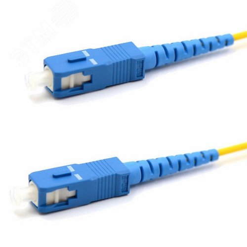Патч-корд оптический соединительный SM 9/125 OS2 SC/UPC-SC/UPC Simplex LSZH 1м, - фото 2
