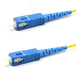 Патч-корд оптический соединительный SM 9/125 OS2 SC/UPC-SC/UPC Simplex LSZH 1м, - REXANT