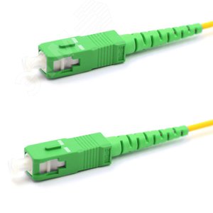 Патч-корд оптический соединительный SM 9/125 OS2 SC/APC-SC/APC S LSZH 1м, - REXANT