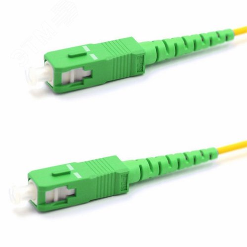 Патч-корд оптический соединительный SM 9/125 OS2 SC/APC-SC/APC. Simplex LSZH 7м, - фото 2